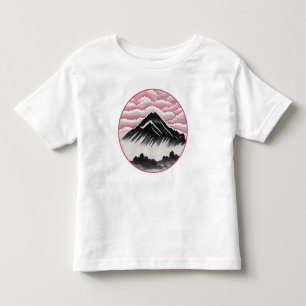 Vintage japanische Kunstlandschaft Kleinkind T-shirt