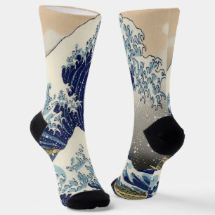 Vintage japanische Kunstlandschaft Socken