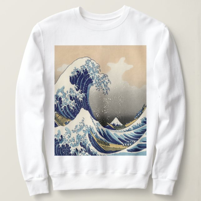 Vintage japanische Kunstlandschaft Sweatshirt (Design vorne)