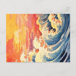 Vintage japanische Kunstpostkarte Postkarte