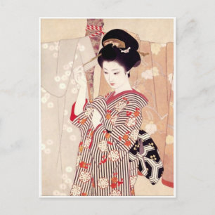 Vintage japanische Kunstpostkarte Postkarte