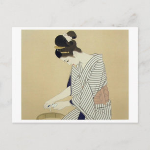 Vintage japanische Kunstpostkarte Postkarte