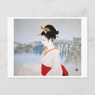 Vintage japanische Kunstpostkarte Postkarte
