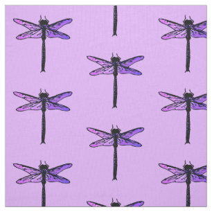 Vintage japanische Libelle, amethyst Lila Stoff