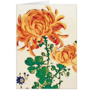 Vintage japanische Malerei Chrysanthemas