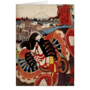 Vintage japanische Malerei - Kabuki Schauspieler