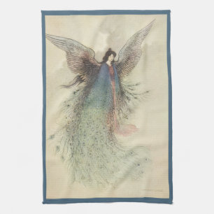 Vintage japanische Märchen, der Mond Maiden Geschirrtuch