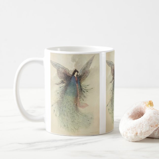 Vintage japanische Märchen, der Mond Maiden Kaffeetasse (Mit Donut)