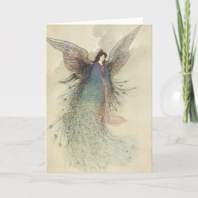 Vintage japanische Märchen, der Mond Maiden Karte (Vorderseite)