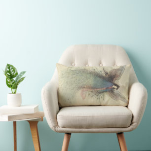 Vintage japanische Märchen, der Mond Maiden Lendenkissen