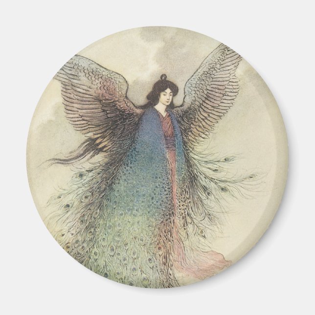 Vintage japanische Märchen, der Mond Maiden Magnet (Vorne)