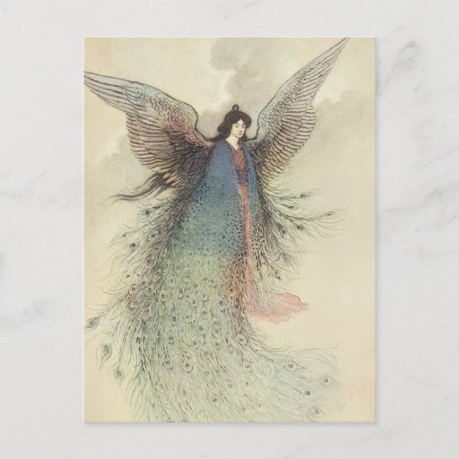 Vintage japanische Märchen, der Mond Maiden Postkarte (Vorderseite)