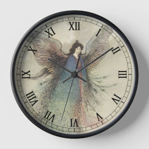 Vintage japanische Märchen, der Mond Maiden Wanduhr