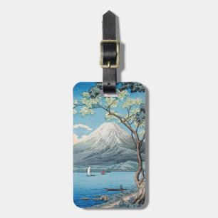 Vintage japanische Mount Fuji und Lake Yamanaka Ku Gepäckanhänger