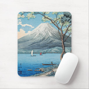 Vintage japanische Mount Fuji und Lake Yamanaka Ku Mousepad