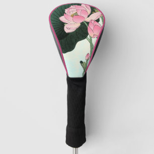 Vintage japanische Rosa Lotus Blume Golf Head Cove Headcover
