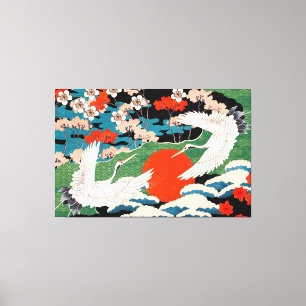 Vintage japanische Stil-Kunst Leinwanddruck