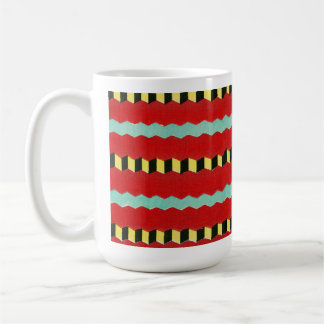 Vintage japanische Textil-Holzblock Druckkunst-Tas Kaffeetasse