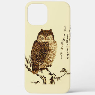 Vintage japanische Tintenzeichnung einer Eule Case-Mate iPhone Hülle