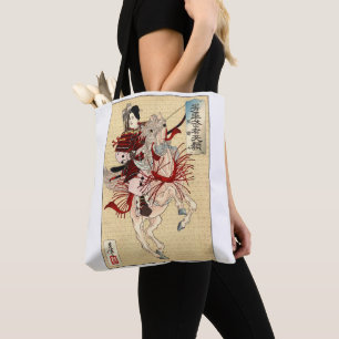 Vintage japanische Ukiyo-e Art Die Kriegerin