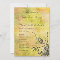 Vintage japanische Vogelhochzeit