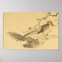 Vintage japanische Wall Art Birds