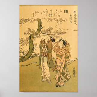 Vintage japanische Wall Art Women Poster
