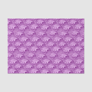 Vintage japanische Waves, Twilight Lila und Lilac Seidenpapier
