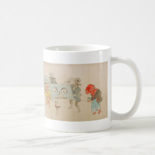Vintage japanische Yokai-Nachtparade Tasse