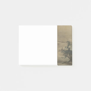 Vintage japanische Zhou Maoshu Lotusblumen würdige Post-it Klebezettel