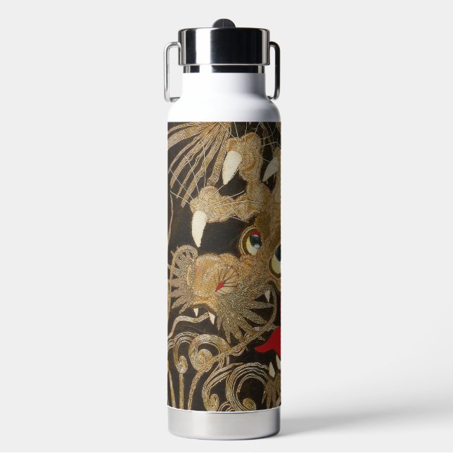 Vintage-Japanischer Drache Trinkflasche (Vorderseite)