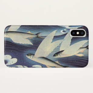 Vintage Japanischer Fliegender Fisch im Ozean, Jap Case-Mate iPhone Hülle