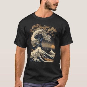 Vintage-Japanischer Holzschnitt Große Welle Stylis T-Shirt