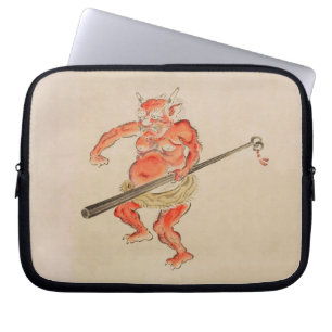 Vintage-Japanischer Oni-Yokai Laptopschutzhülle