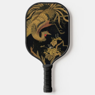 Vintage Japanischer Phoenix Gold Black Bird Pickleball Schläger