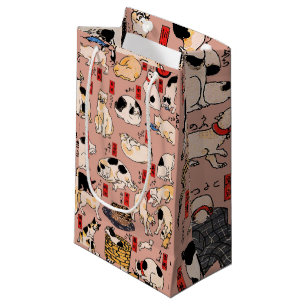 Vintage-Japanischer Ukiyo-e-Katzenmuster: Kuniyosh Kleine Geschenktüte