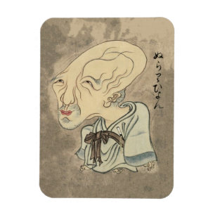 Vintage japanischer Yokai Nurarihyon Magnet