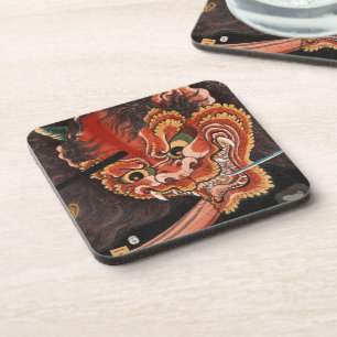 Vintage-Japanischer-Yokai-Oni-König-Fine-Art Untersetzer