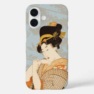 Vintage japanisches Geisha-Mädchen Unterhalterin i iPhone 16 Hülle