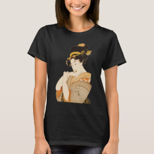 Vintage japanisches Geisha-Mädchen Unterhalterin i T-Shirt