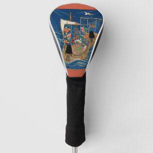 Vintage Japanisches Glücksschatzschiff G.A. Audsle Golf Headcover