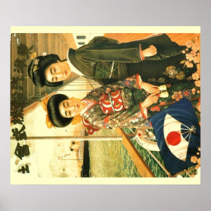 Vintage japanisches Reiseplakat Poster