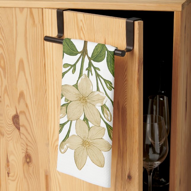 Vintage Jasmine Geschirrtuch (Drittel gefaltet)