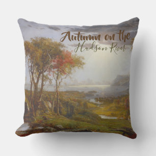 Vintage Jasper Cropsey Herbst am Hudson River Kissen