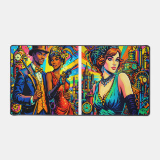 Vintage Jazz Nächte Schreibtischunterlage