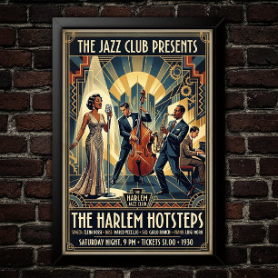 Vintage-Jazz-Poster der 1930er Jahre Kunst Poster