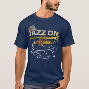 Vintage-Jazz Trompeter Blues-Musikliebhaber Ja T-Shirt