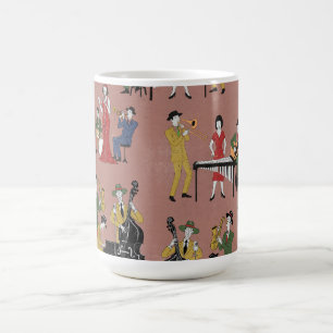 Vintage-Jazzband Kaffeetasse