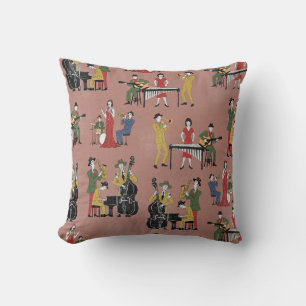 Vintage-Jazzband Kissen