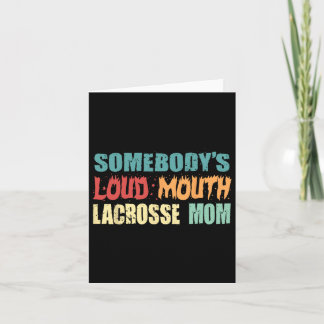 Vintage Jemand's Loud Mouth Lacrosse Mama Lax Pla Karte